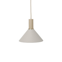 Ferm Living Collect Low Socket Pendant Cone Cashmere Grey