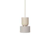 Ferm Living Collect Bell Socket Pendant Disc Cashmere Grey