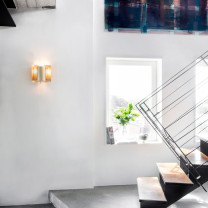 Northern Butterfly Wall Light Brass by Staircase