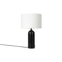 Gubi Gravity Table Lamp Black Steel White Small