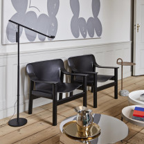 HAY Fifty-Fifty LED Floor Lamp Soft Black