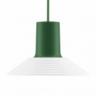Zero Compose Pendant with Glass Shade Large Green White