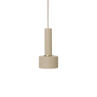 Ferm Living Collect High Socket Pendant Disc Cashmere Cashmere