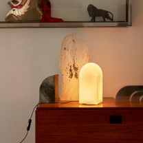HAY Parade LED Table Lamp Shell White on Drawers