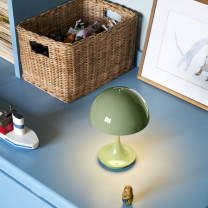 Louis Poulsen Panthella 160 Portable V3 Moss Green on Desk