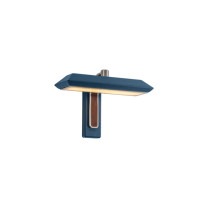 Bert Frank Rinato LED Single Wall Light Satin Nickel Blue
