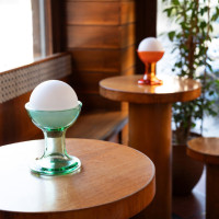 Established & Sons Gelato Table Lamp - Mint in Restaurant