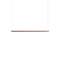 Hollis + Morris Bennington LED Horizontal Pendant - 6ft, Walnut