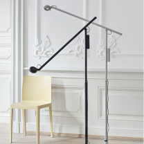 HAY Fifty-Fifty LED Floor Lamp Soft Black