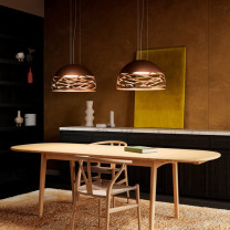 Lodes Kelly Dome Pendant Copper in Kitchen