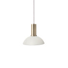 Ferm Living Collect Low Socket Pendant Hoop Brass White