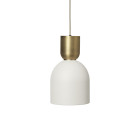 Ferm Living Collect Bell Socket Pendant Bell Brass White