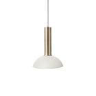Ferm Living Collect High Socket Pendant Hoop Brass White