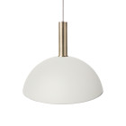 Ferm Living Collect High Socket Pendant Dome Brass White