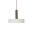 Ferm Living Collect High Socket Pendant Record Brass White