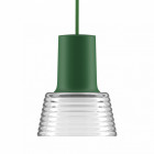 Zero Compose Pendant with Glass Shade Green Clear