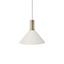 Ferm Living Collect Low Socket Pendant Cone Brass White