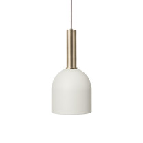 Ferm Living Collect High Socket Pendant Bell Brass White