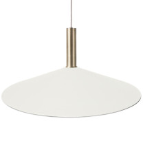 Ferm Living Collect High Socket Pendant Angle Brass White