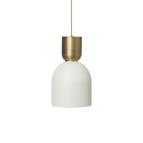 Ferm Living Collect Bell Socket Pendant Bell Brass White