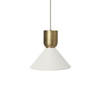 Ferm Living Collect Bell Socket Pendant Bell Brass White