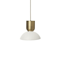 Ferm Living Collect Bell Socket Pendant Hoop Brass White