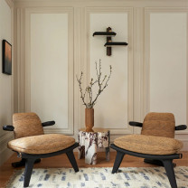 Bert Frank Rinato LED Double Wall Light Left Lifestyle Lounge