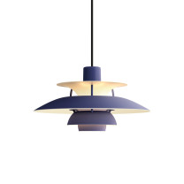 Louis Poulsen PH5 Mini Pendant Monochrome Dusty Indigo
