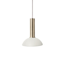 Ferm Living Collect High Socket Pendant Hoop Brass White