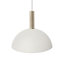 Ferm Living Collect High Socket Pendant Dome Brass White