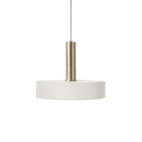 Ferm Living Collect High Socket Pendant Record Brass White