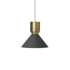 Ferm Living Collect Bell Socket Pendant Bell Brass Black