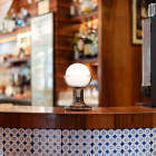 Established & Sons Gelato Table Lamp Smoke on Bar