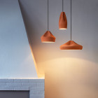 Marset Pleat Box 24 LED Pendant Lifestyle Fireplace