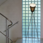 Northern Oslo Wood Floor Lamp by Stairs