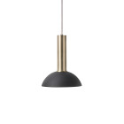 Ferm Living Collect High Socket Pendant Hoop Brass Black