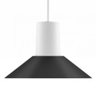 Zero Compose Pendant with Metal Shade Large White Black