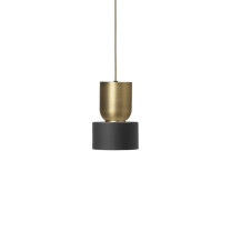 Ferm Living Collect Bell Socket Pendant Disc Brass Black