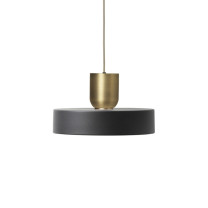 Ferm Living Collect Bell Socket Pendant Record Brass Black