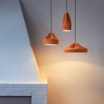 Marset Pleat Box 24 LED Pendant Lifestyle Fireplace