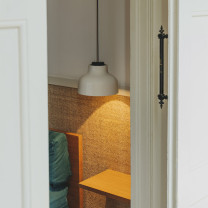 Off-White Santa & Cole HeadHat Plate LED Pendant