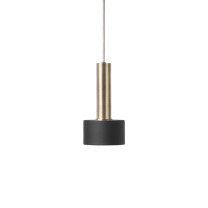 Ferm Living Collect High Socket Pendant Disc Brass Black