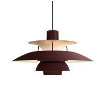 Louis Poulsen PH 5 Pendants Burgundy