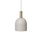Ferm Living Collect Low Socket Pendant Bell Brass Grey