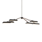 Bert Frank Rinato LED Linear Chandelier 6 Satin Nickel Black