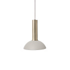Ferm Living Collect High Socket Pendant Hoop Brass Grey
