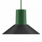 Zero Compose Pendant with Metal Shade Large Green Black