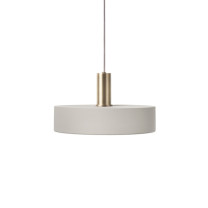 Ferm Living Collect Low Socket Pendant Record Brass Grey