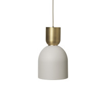 Ferm Living Collect Bell Socket Pendant Bell Brass Grey