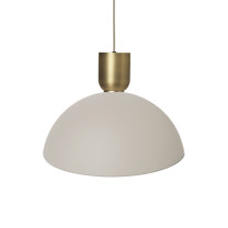 Ferm Living Collect Bell Socket Pendant Disc Brass Grey